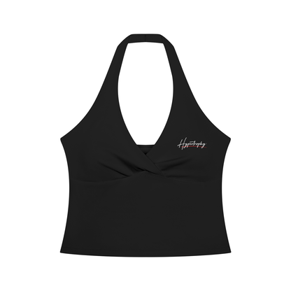 Able Ruched Halter Yoga Tank Top